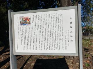 大井氷川神社の参拝記録(レモンサワーさん)