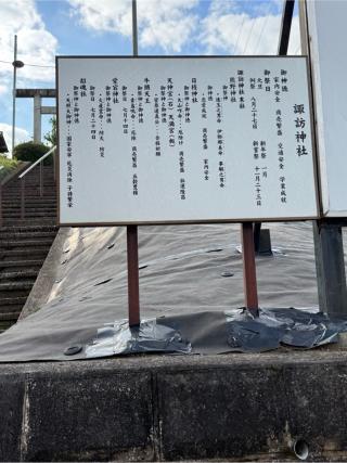 諏訪神社の参拝記録(こーちんさん)