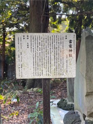 雷電神社の参拝記録(シャモさん)