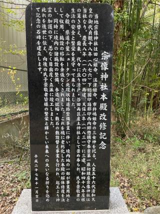 宗像神社の参拝記録(小次郎さん)