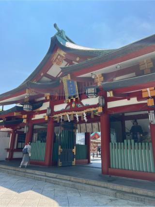日枝神社の参拝記録(⛩️🐍🐢まめ🐢🐍⛩️さん)
