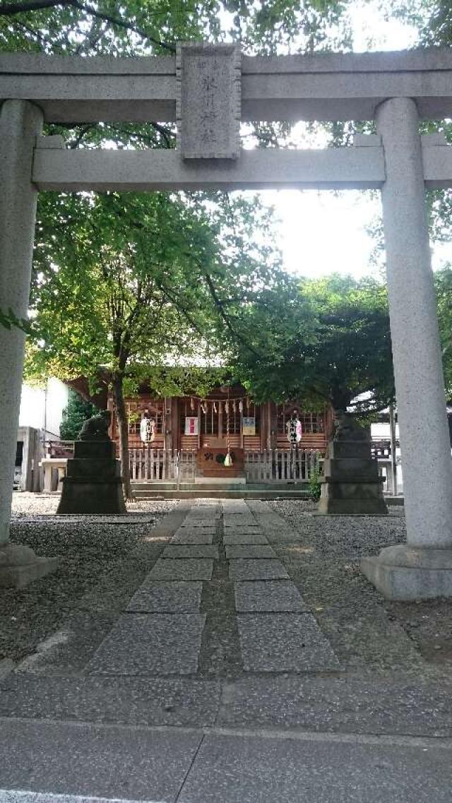 本郷氷川神社の参拝記録(リックさん)