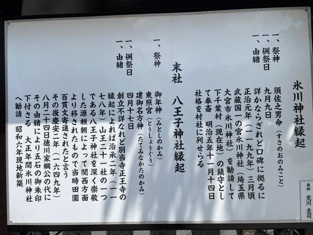 葛飾氷川神社の参拝記録10