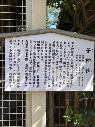 子神社（稲毛神社境内社）の参拝記録(⛩️🐍🐢まめ🐢🐍⛩️さん)