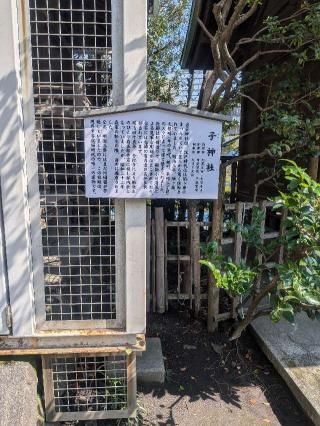 子神社（稲毛神社境内社）の参拝記録(はくすみさん)