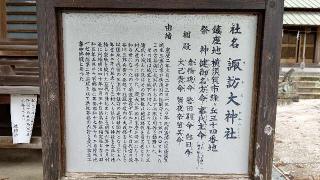 諏訪大神社の参拝記録(千箇寺さん)