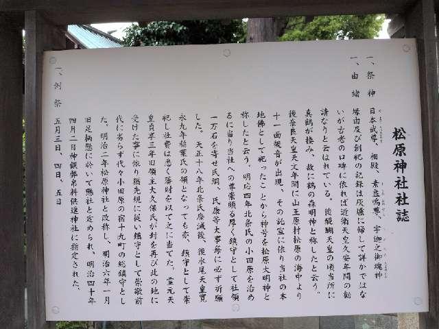 神奈川県小田原市本町2ｰ10ｰ16 松原神社の写真3