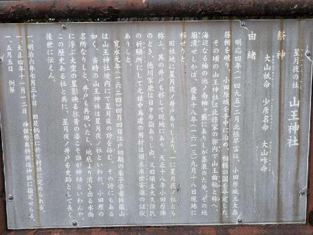 神奈川県小田原市浜町4ｰ30ｰ15 山王神社の写真2