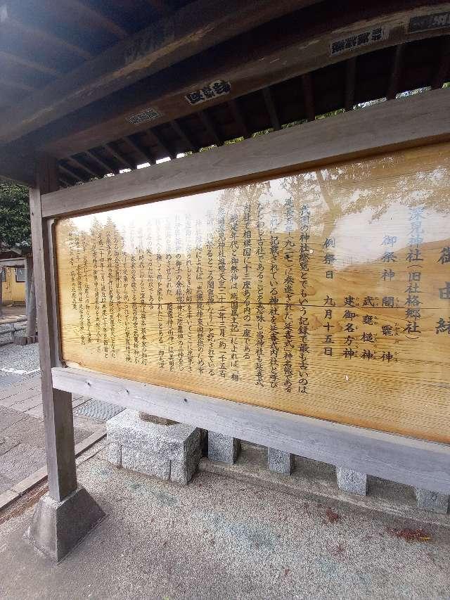 神奈川県大和市深見3367 深見神社の写真6