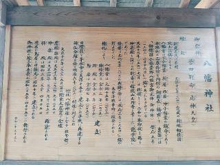 八幡神社の参拝記録(miyumikoさん)