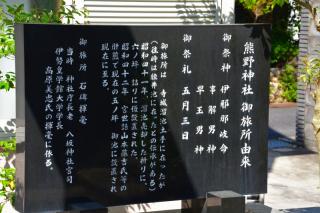 熊野神社御旅所の参拝記録(はなbさん)