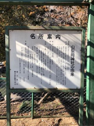 山梨岡神社の参拝記録(果汁100%さん)