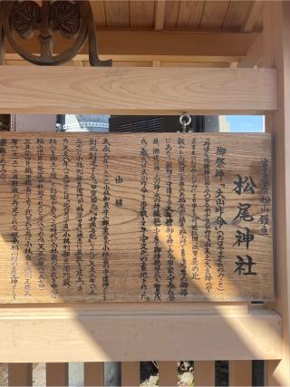 松尾神社の参拝記録(⛩️🐍🐢まめ🐢🐍⛩️さん)
