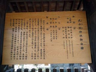 武水別神社の参拝記録(片　日出夫さん)
