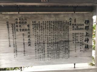 伊那上神社の参拝記録(じゃすてぃさん)