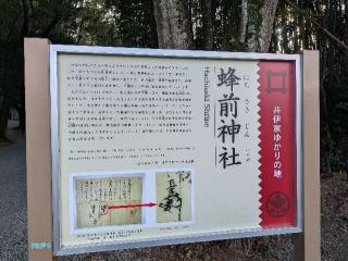 蜂前神社の参拝記録(パスカルさん)
