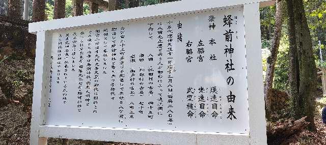 蜂前神社の参拝記録9